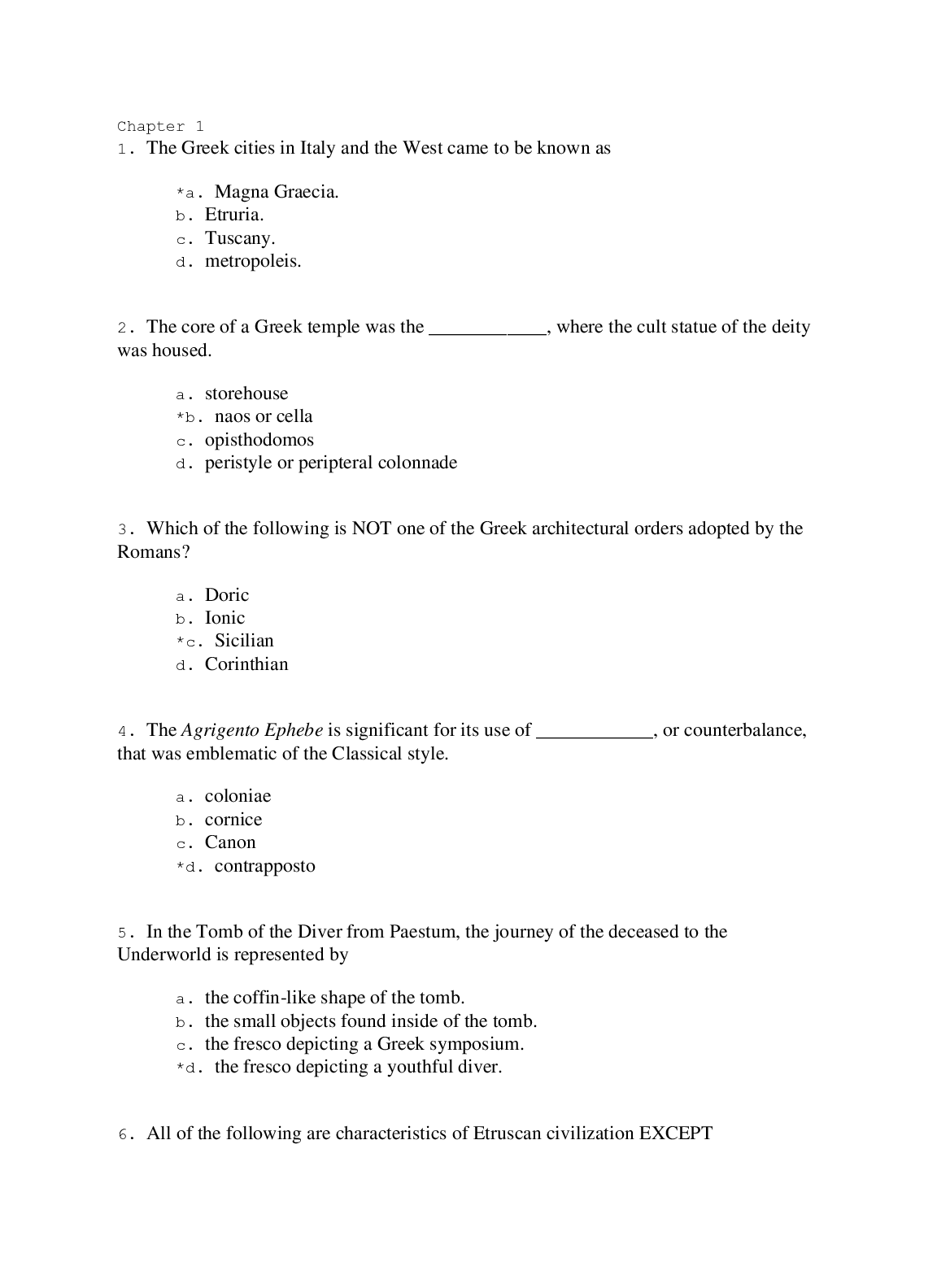 Preview of Test Bank for A History of Roman Art 2nd Edition By Fred Kleiner